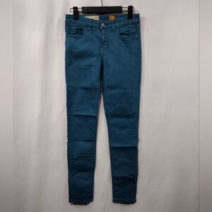 Anthropology Pilcro Skinny Jeans Women's 25 Blue Boho Retro 90s Y2K Casual Comfy